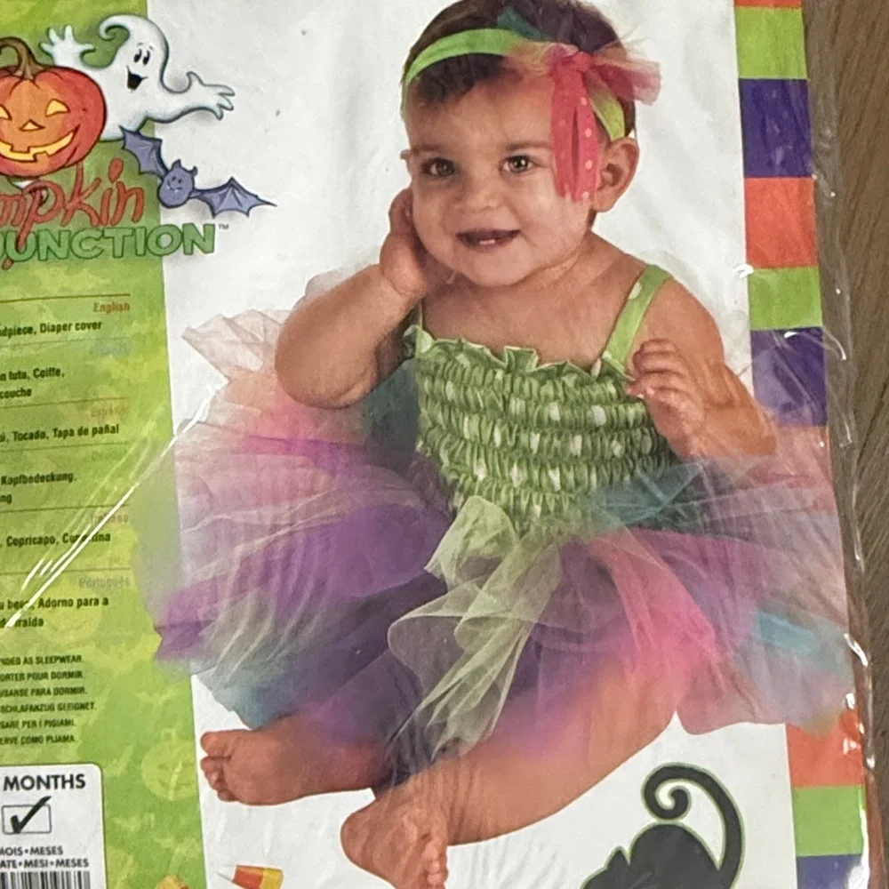 Rubie's Rainbow Tutu Costume - Green, Purple, Pink, Blue, Yellow NWT 6-9 mos. - Picture 4 of 4